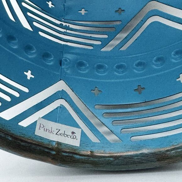 Pink Zebra Wax Warming Shade Metal Verigated Turquoise Blue Copper Southwestern - Picture 5 of 7